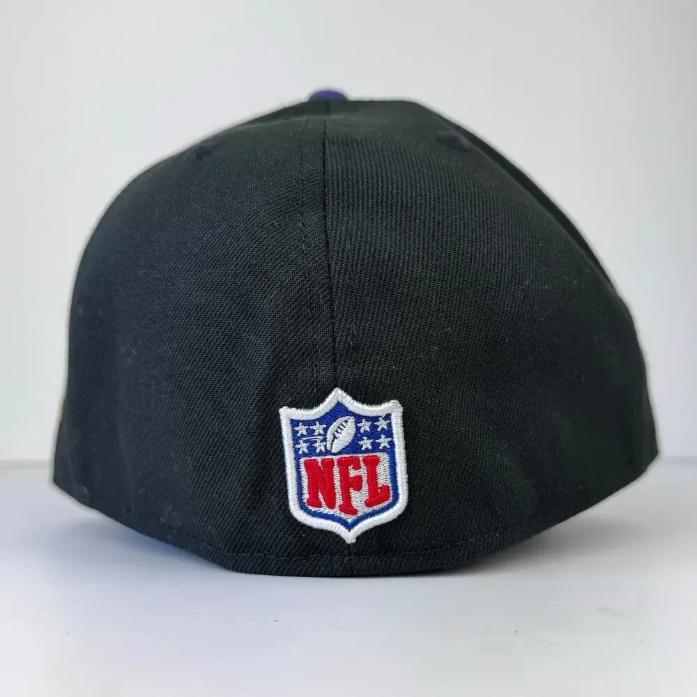 New Era Baltimore Ravens Black 2025 NFL 59FIFTY A Frame Fitted Hat 7 3/8 NEW